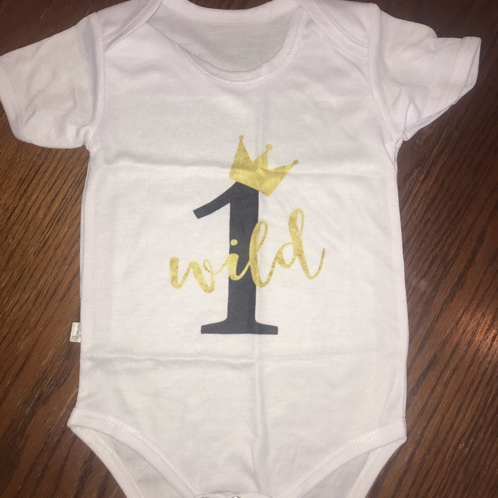 New Wild One onesie first birthday outfit